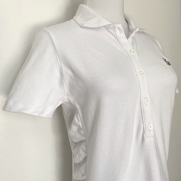 TOMMY BAHAMA WHITE RUFFLE COTTON SHORT SLEEVE POLO DRESS - M - Picture 4 of 8